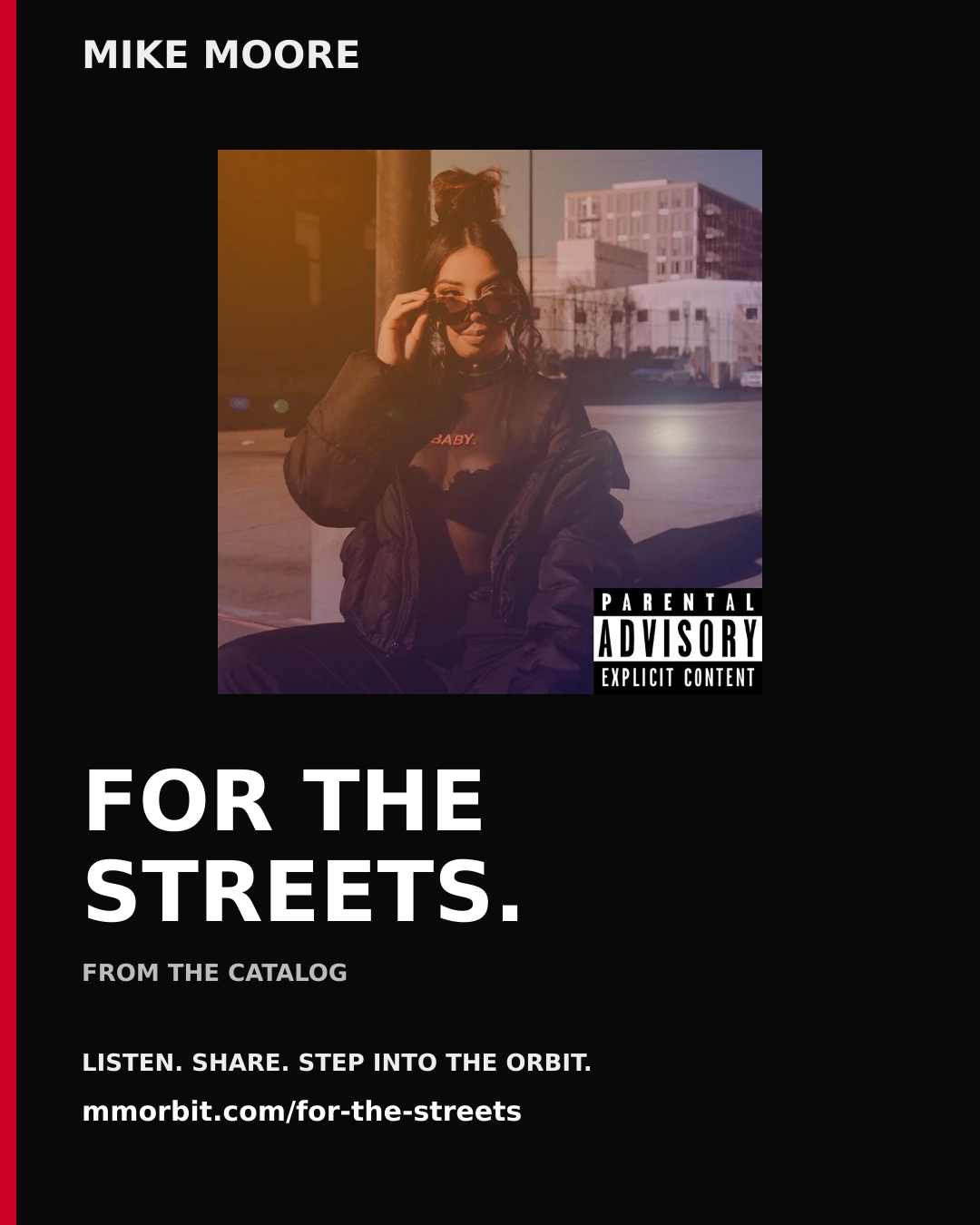 Mike Moore For the Streets social post graphic